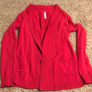 Aeropostale Red Cardigan